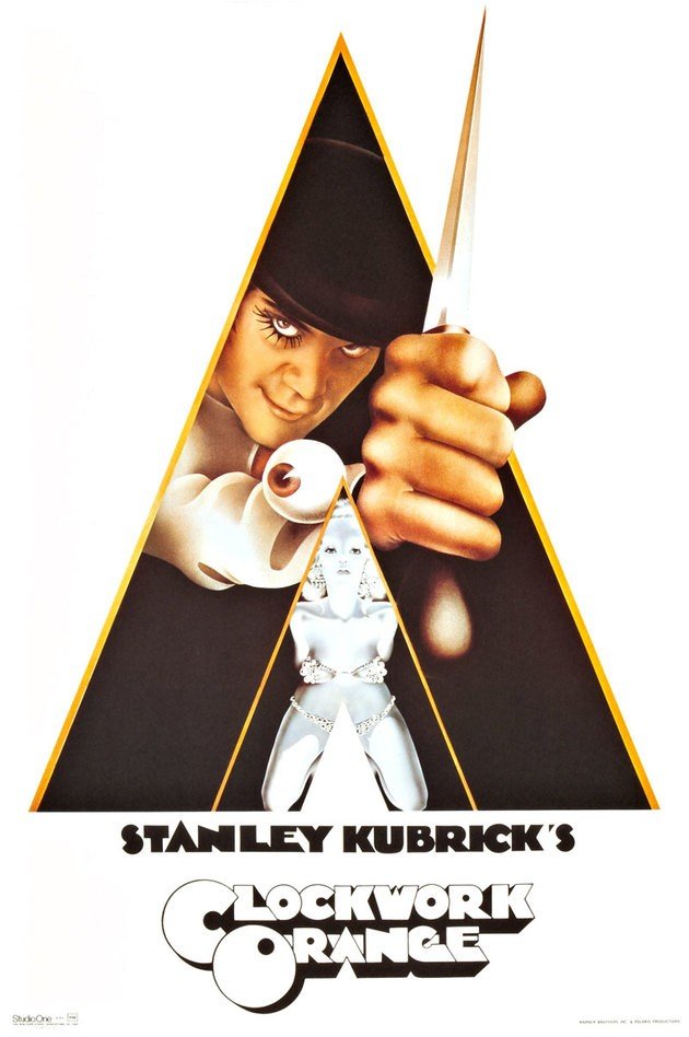 Póster de la película La naranja mecánica (1971).