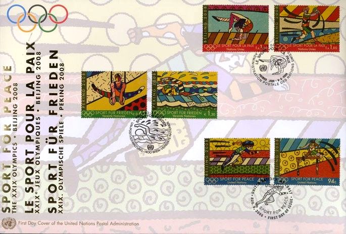 sellos postales Deportes por la Paz