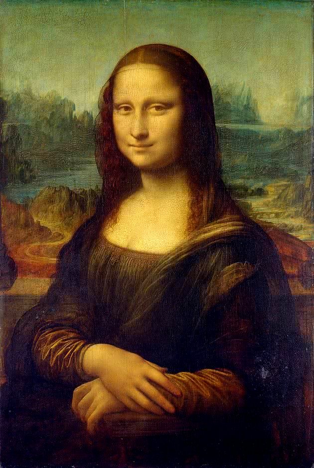 Mona Lisa - 77 cm x 53 cm - Louvre, París