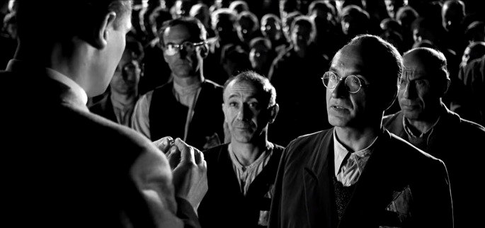 Una escena de la película La lista de Schindler