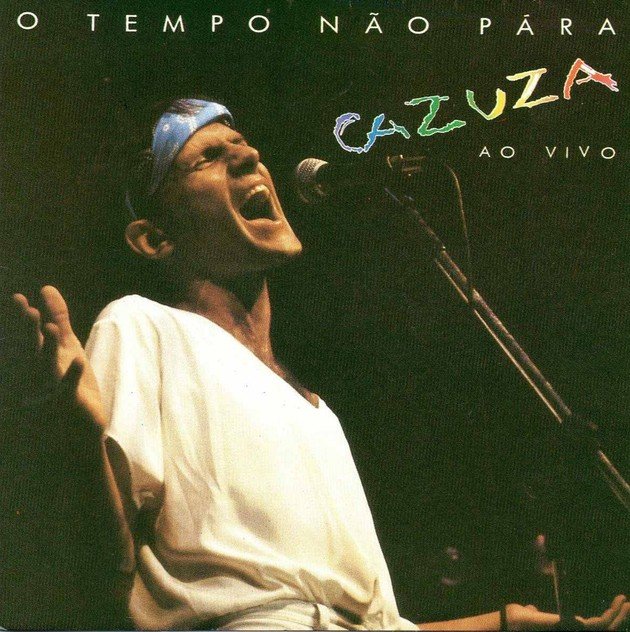 Portada del disco O Tempo Não Para de Cazuza, 1988.