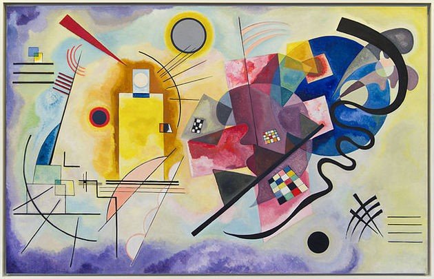 Pintura amarillo-rojo-azul de Wassily Kandinsky
