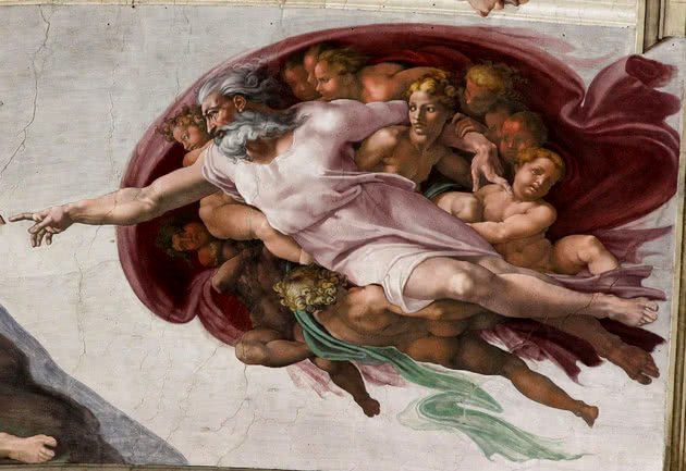 Cerebro mensaje subliminal de la creación de Dios