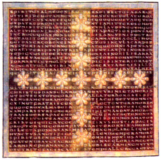 Carmina figurata de Rabanus Maurus