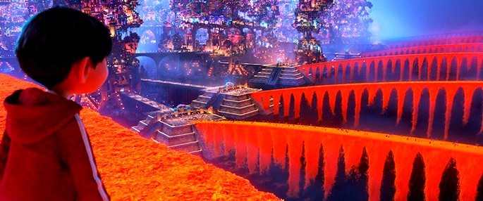 La película está llena de colores vivos y elementos que hacen referencia a la cultura mexicana.