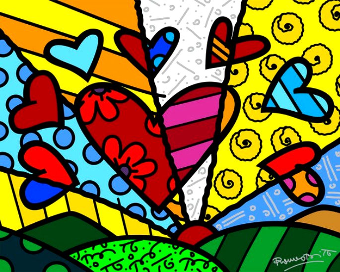 Romero Britto corazón