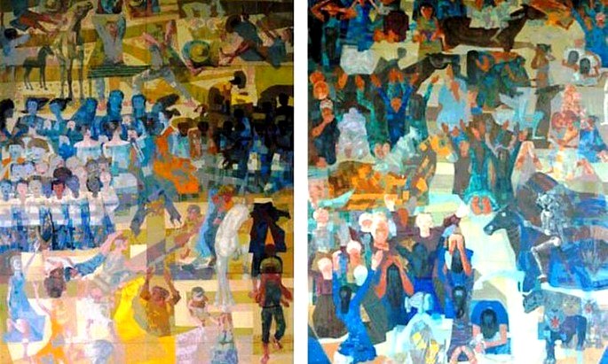 Paneles de guerra y paz de Candido Portinari