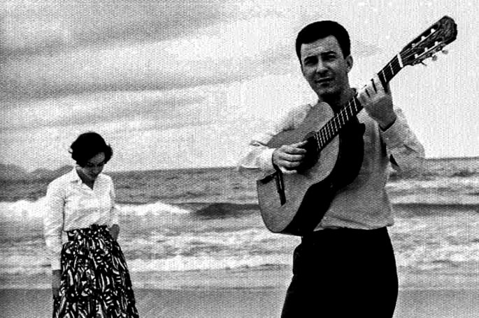 João Gilberto y su esposa, 1964