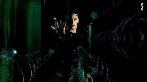 Escena Matrix con Keanu Reaves