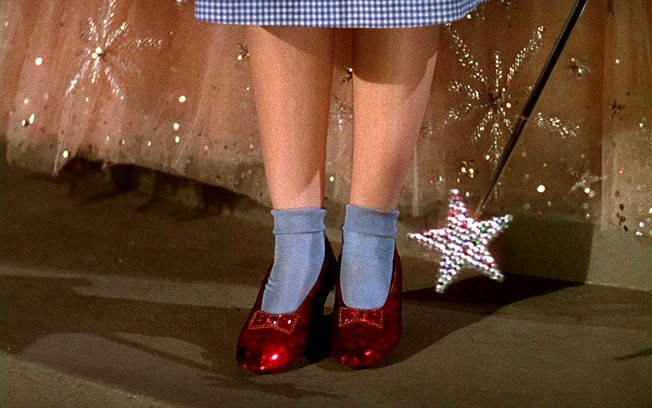 el mago de oz zapatos rubí