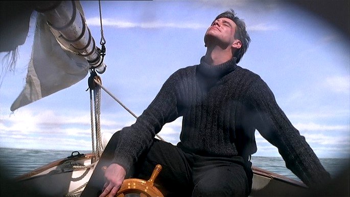 una escena de El show de Truman en el mar