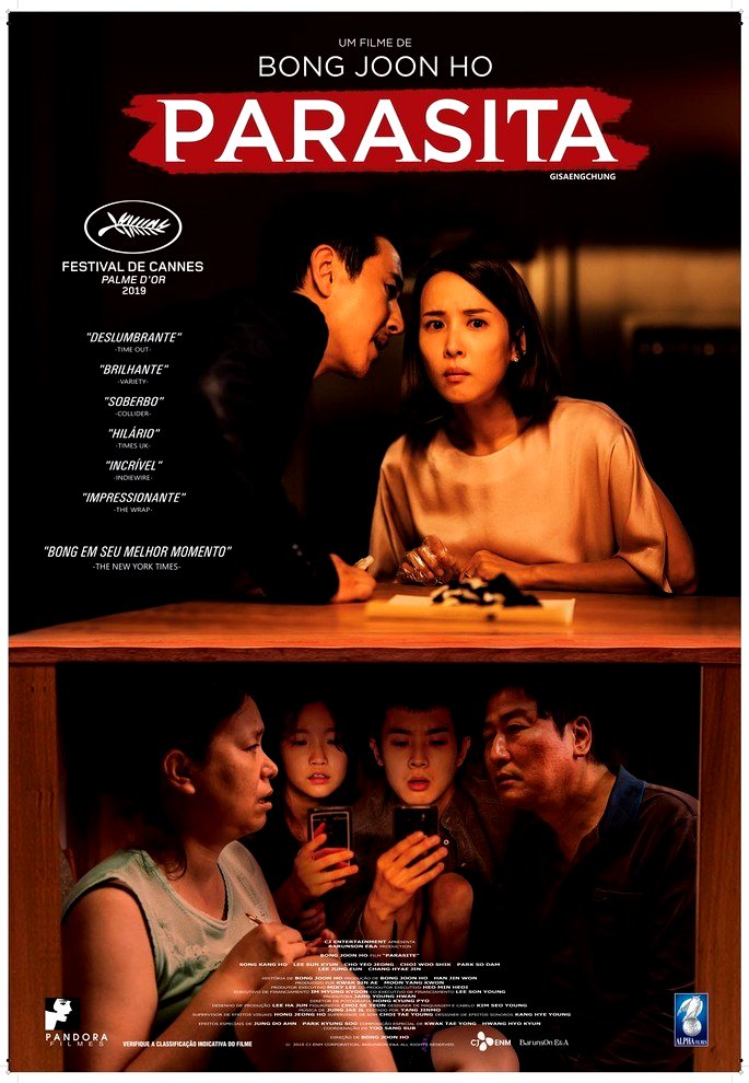 Afiche de la película Parásitos (2019).