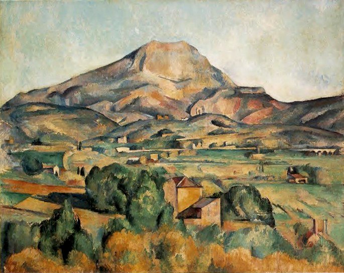 paul cezanne mont sainte-victoire visto desde bellevue