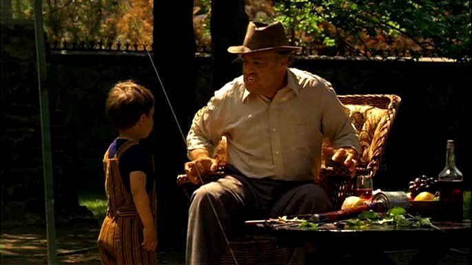 Última escena de Vito Corleone