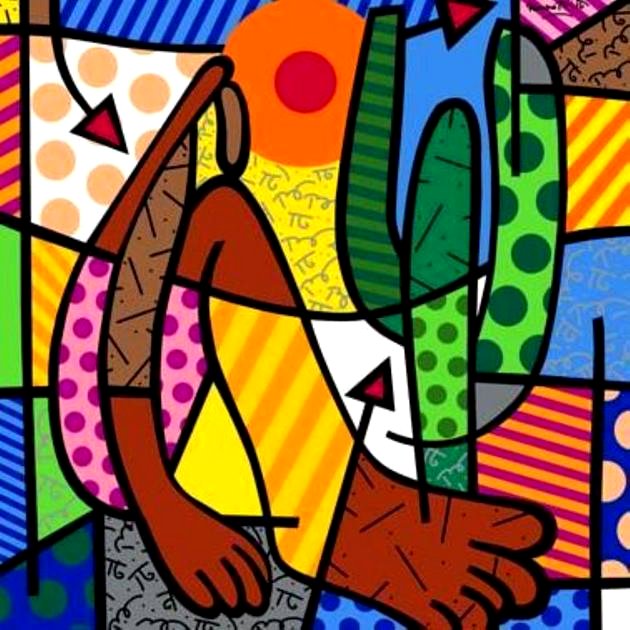 Abaporu reinterpretación de Romero Brito.