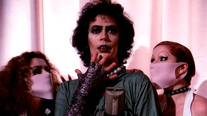 Escena de espectáculo de terror rocoso