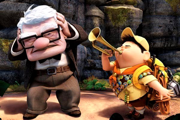 Arriba Carl y Russell