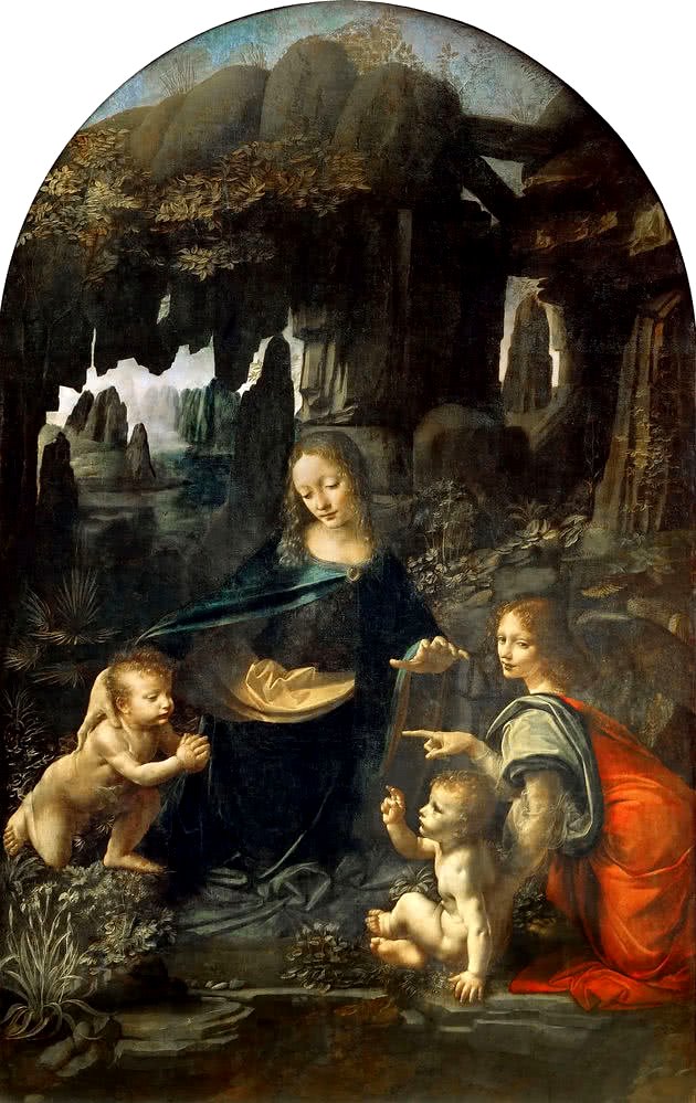 Virgen de la Roca - 1,90 mx 1,10 m - Louvre, París